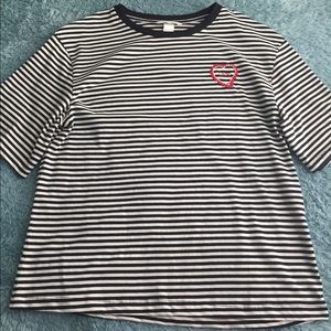 Black and White Striped Shirt